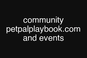 community petpalplaybook.com and events